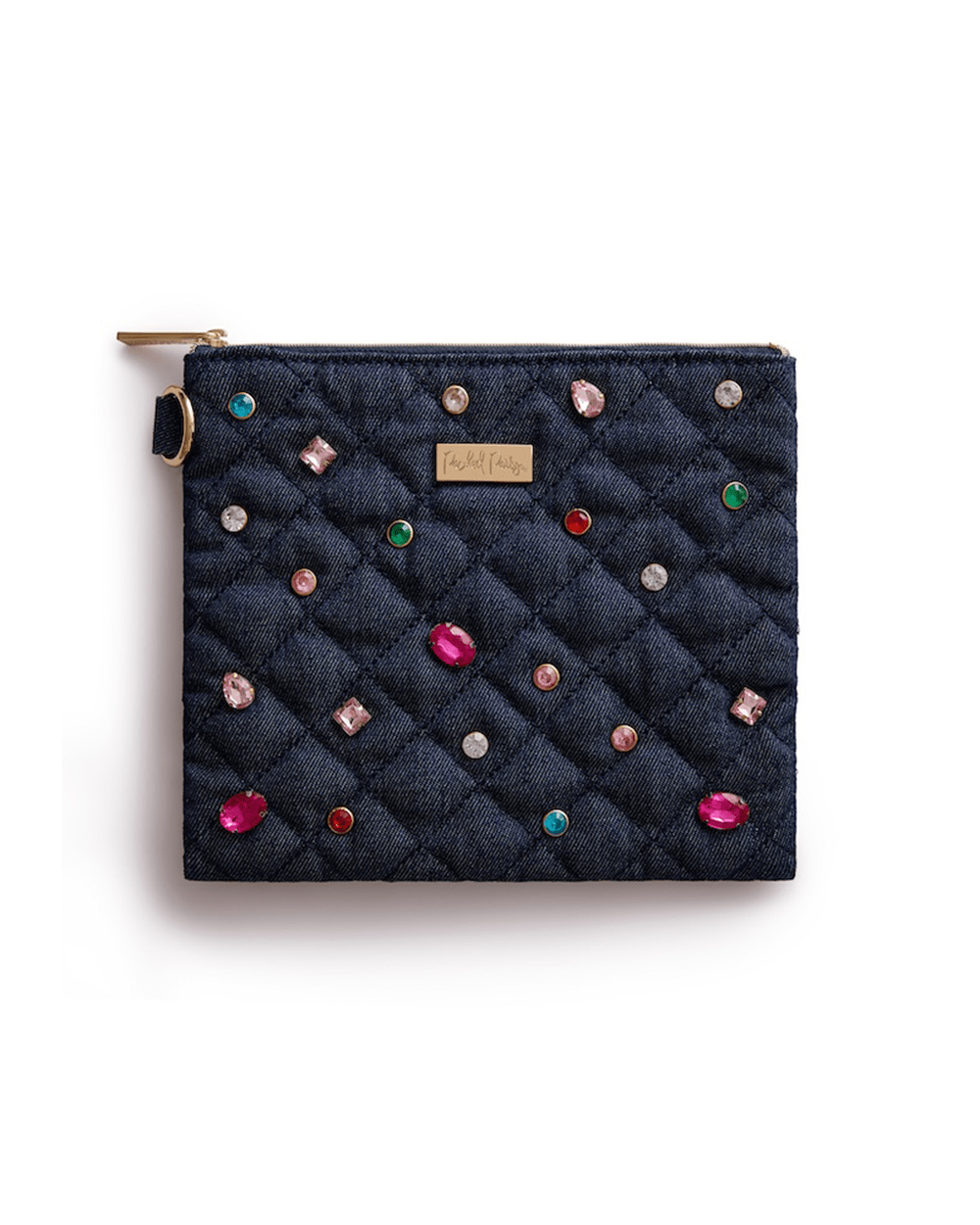 Denim and Gems Everything Pouch