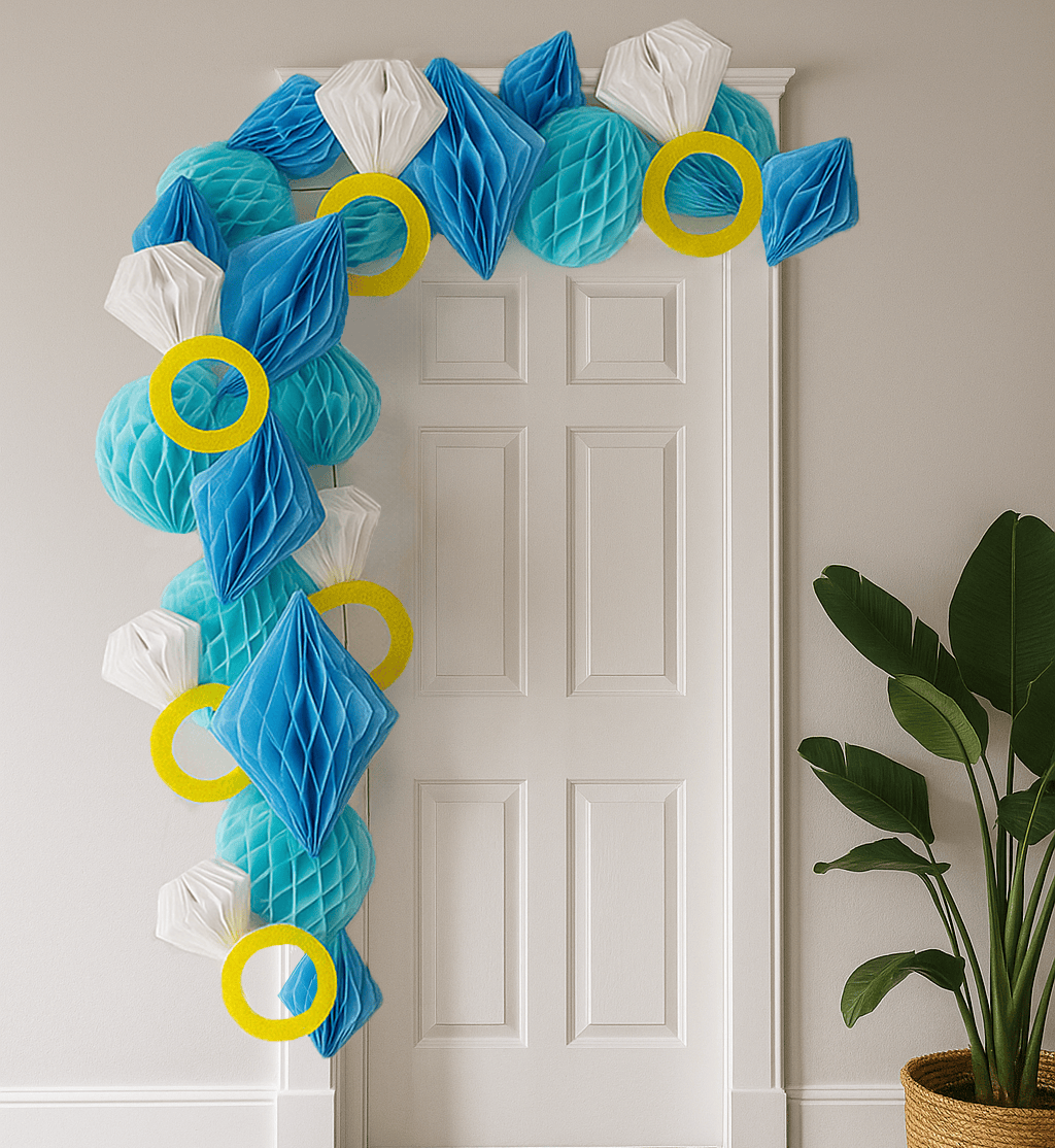 Diamonds & “I Do’s” Honeycomb Bridal Garland