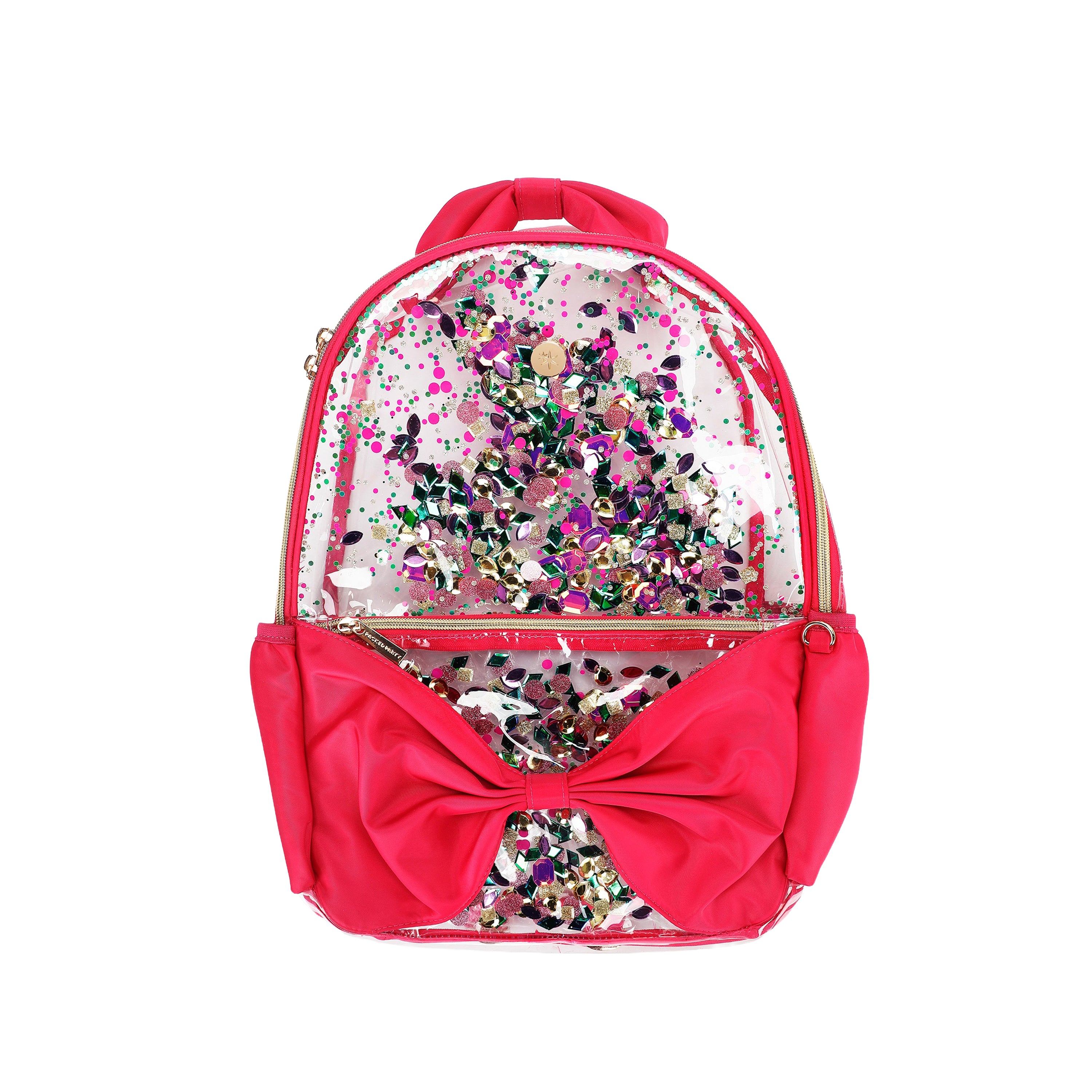 Bow & Jewel Confetti Clear Backpack