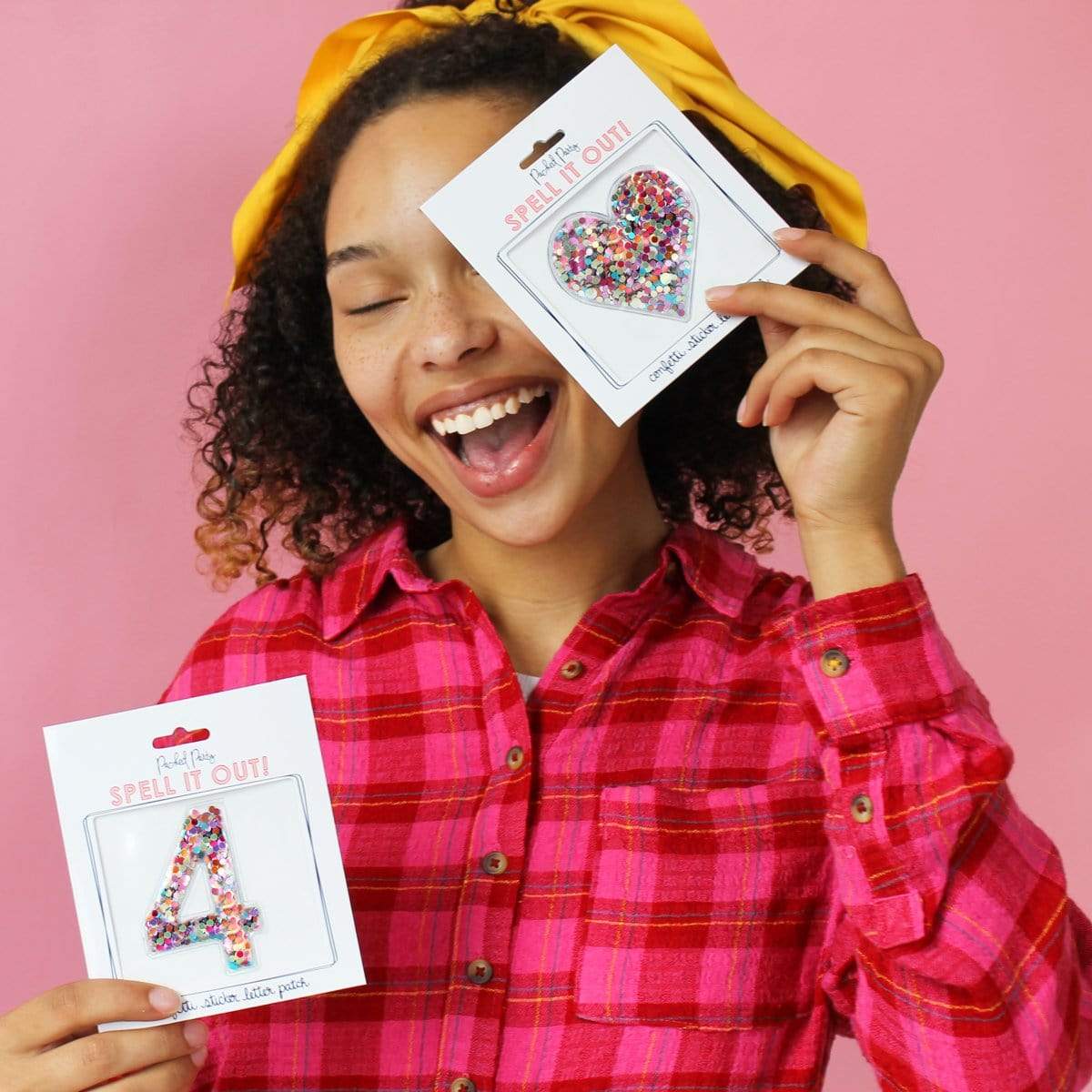 Confetti Heart Stickers - Adhesive Patch