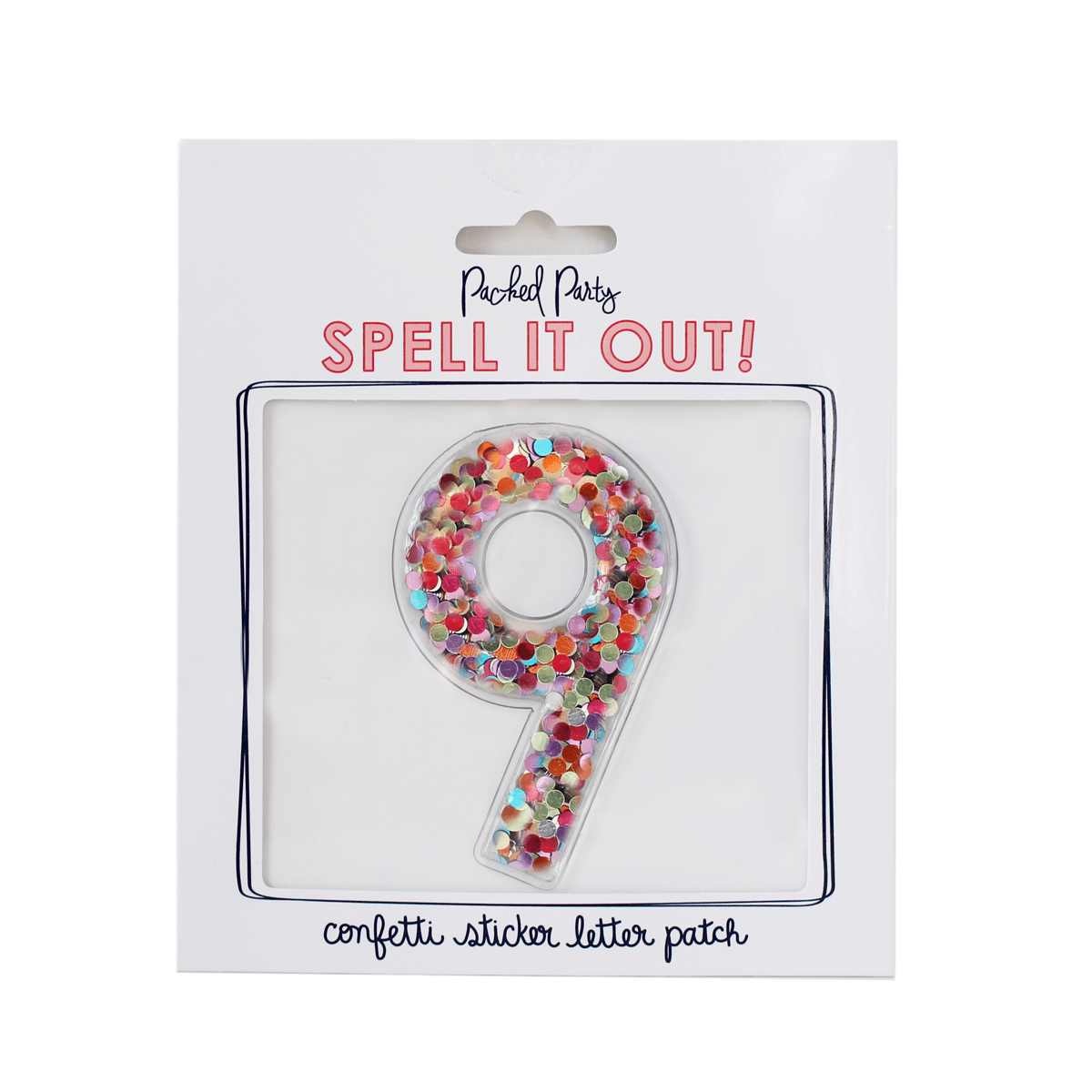 Confetti Number Stickers - Adhesive Patches