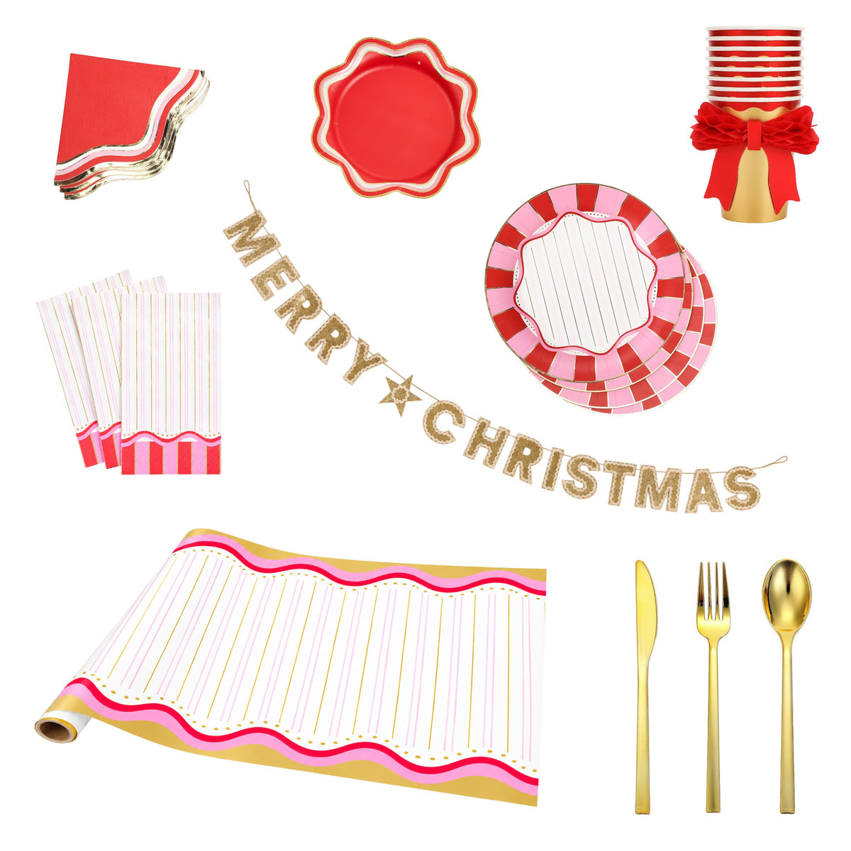 Pretty in Pink & Red Ultimate Christmas Party Kit
