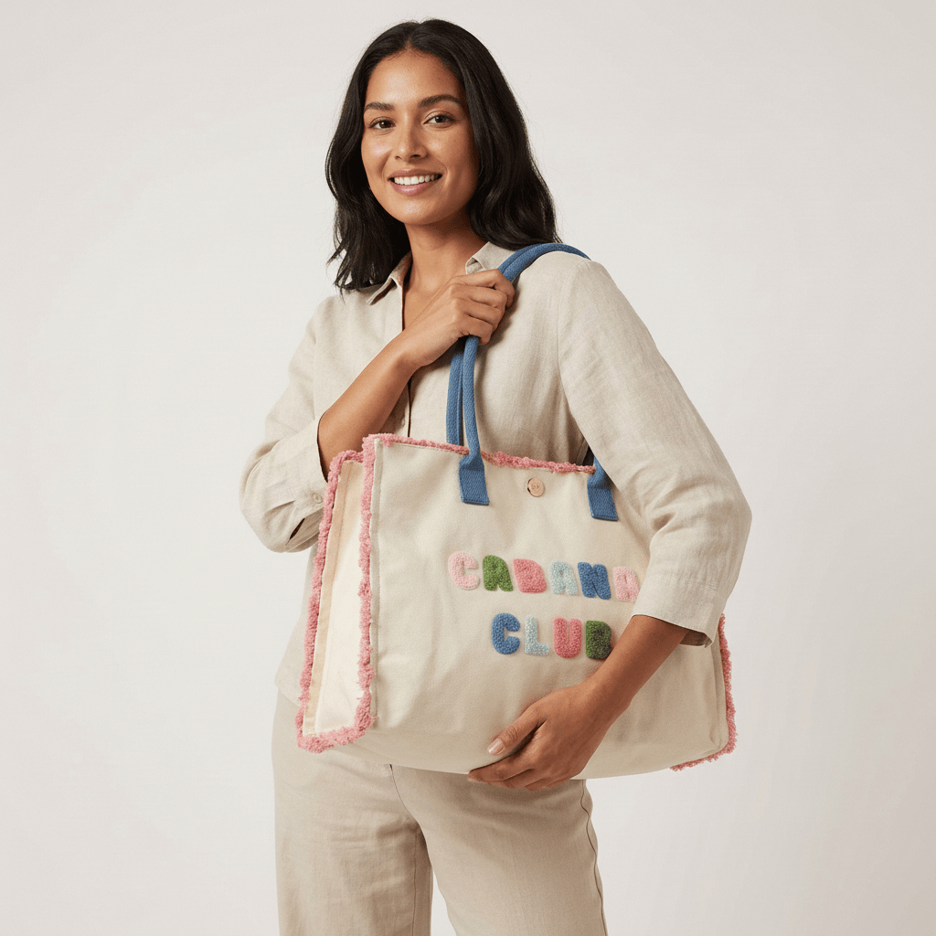 Cabana Club Canvas Tote Bag