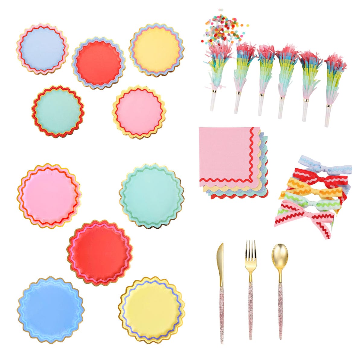 Rainbow Ric Rac Ultimate Party Kit