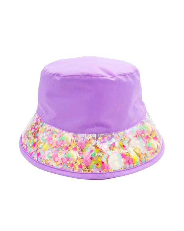 Be Your-Shelf Confetti Purple Bucket Hat