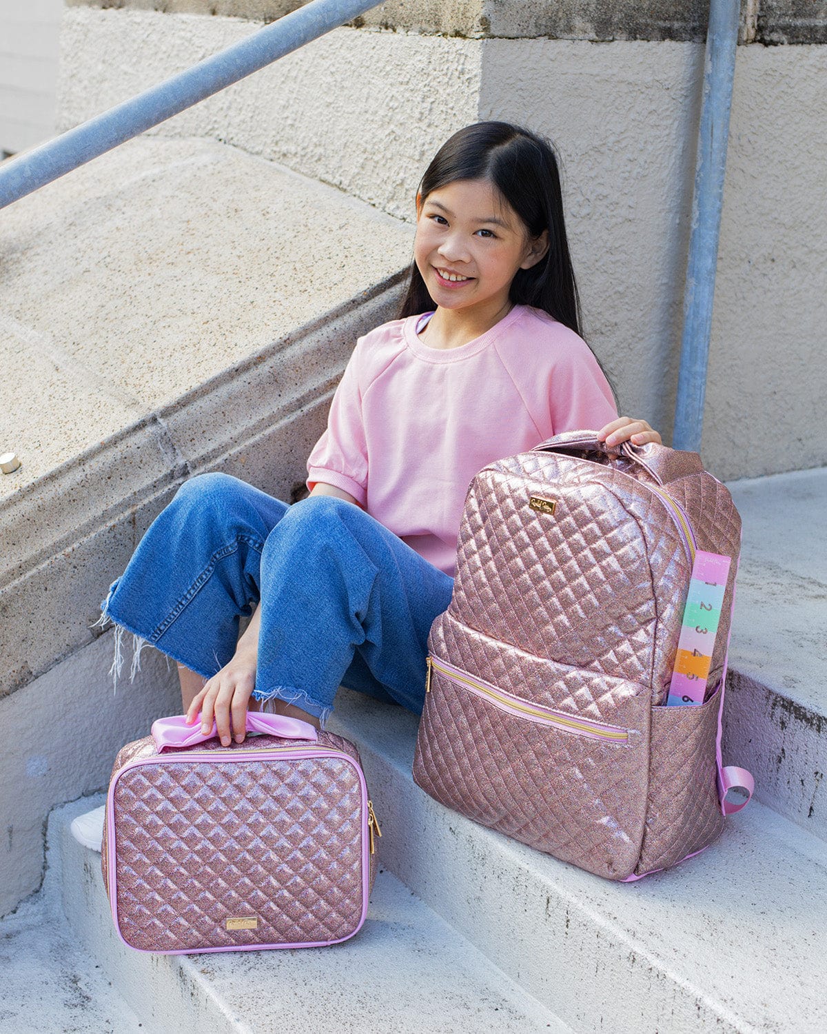 Pink Glitter Party Backpack