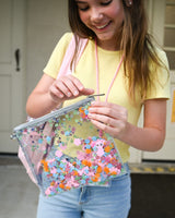 Clear pouch, pencil bag for school.