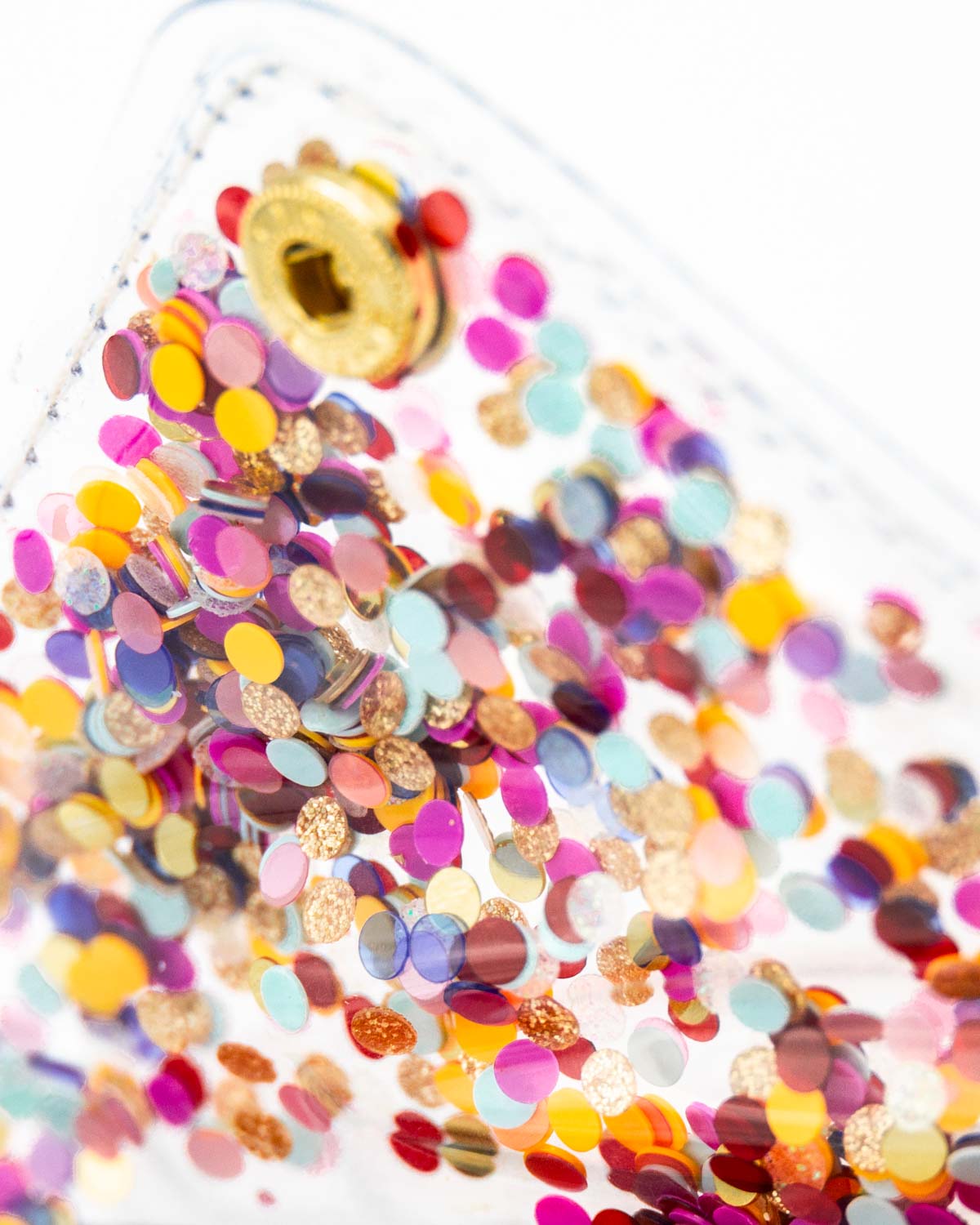 Confetti Stick On Cell Phone Card Holder (for iPhone or Android)
