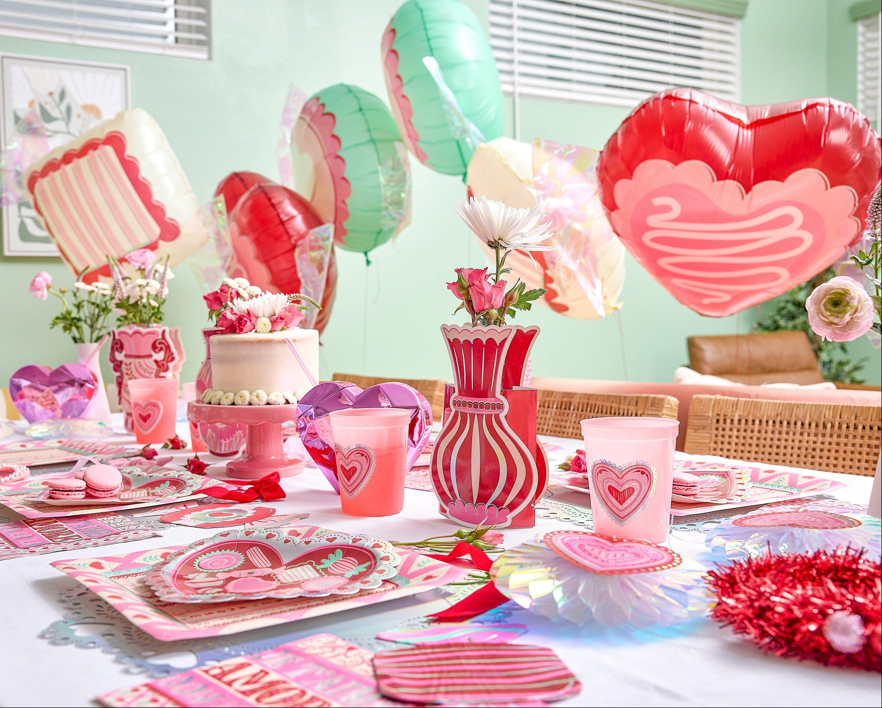 Valentine's Candy Heart Balloons (set of 6)