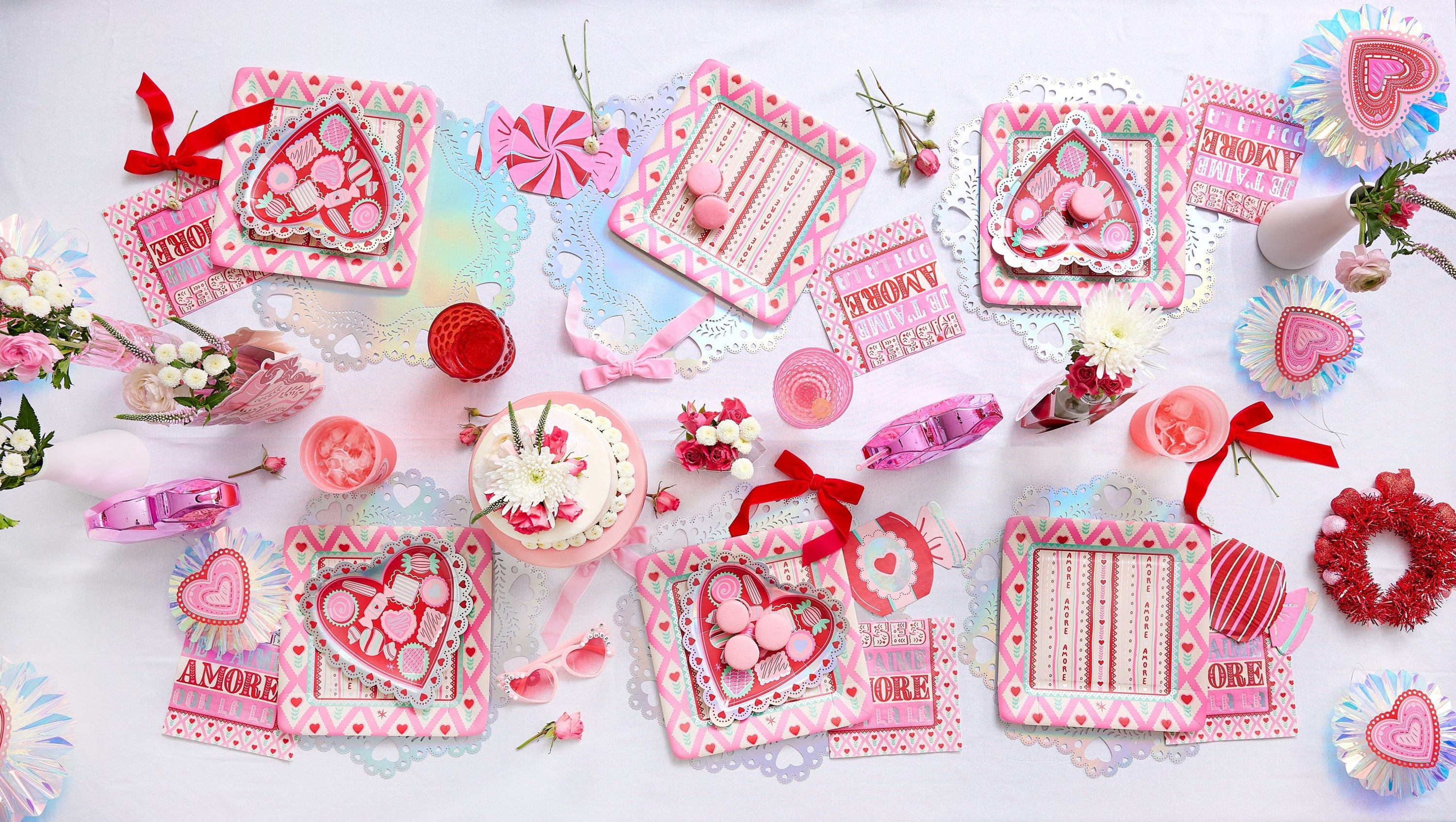 Valentine's Day Tableware Party Kit