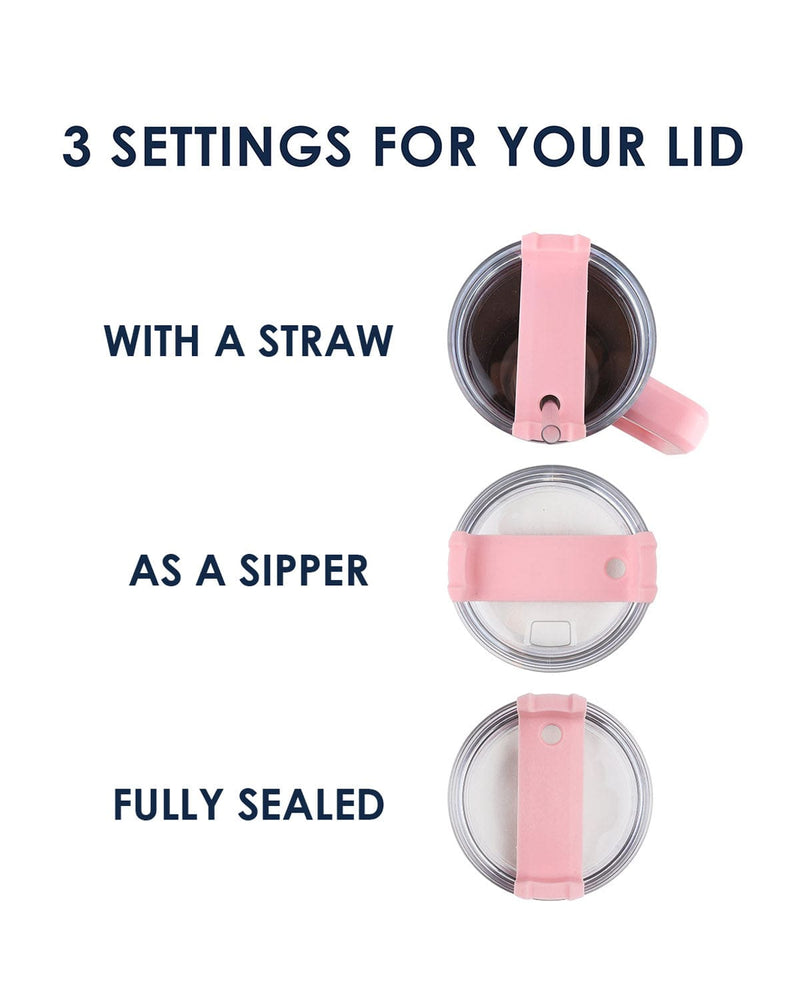 Straw settings, sipper or sealed drink. Cold for ice and iced drinks.