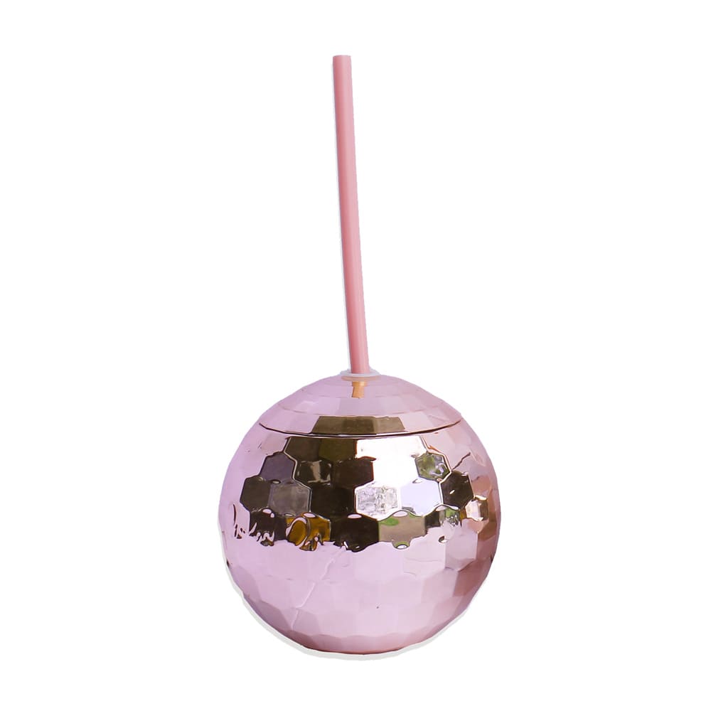 Packed Party Disco Drink Sipper in Pink