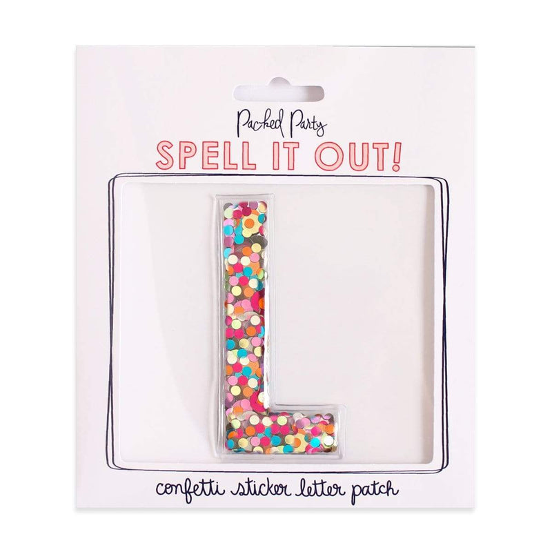 Sticky Confetti Letters