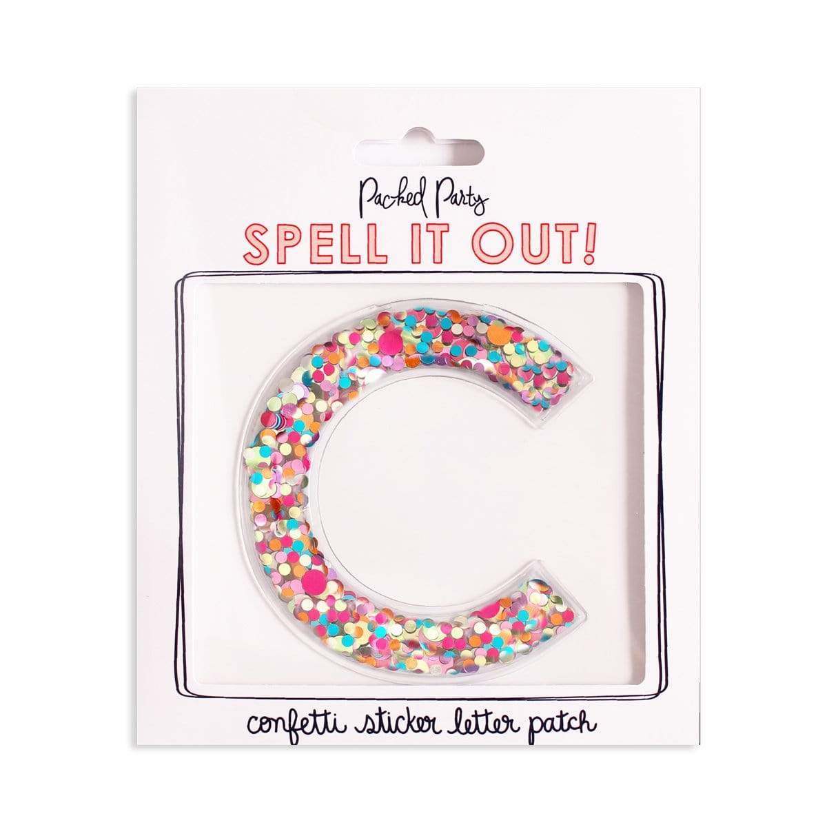 Exploding Confetti Letters Sticky Confetti Letters | Packed Party