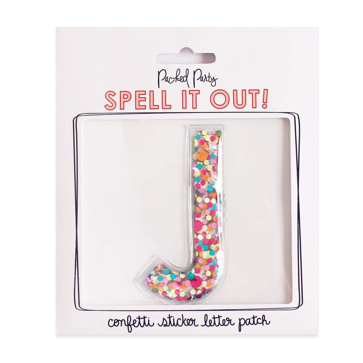 Exploding Confetti Letters Sticky Confetti Letters | Packed Party