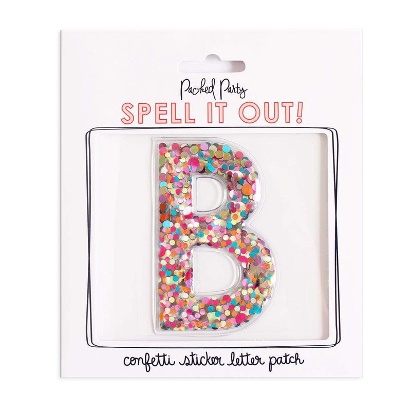 Confetti letter B  sticker.